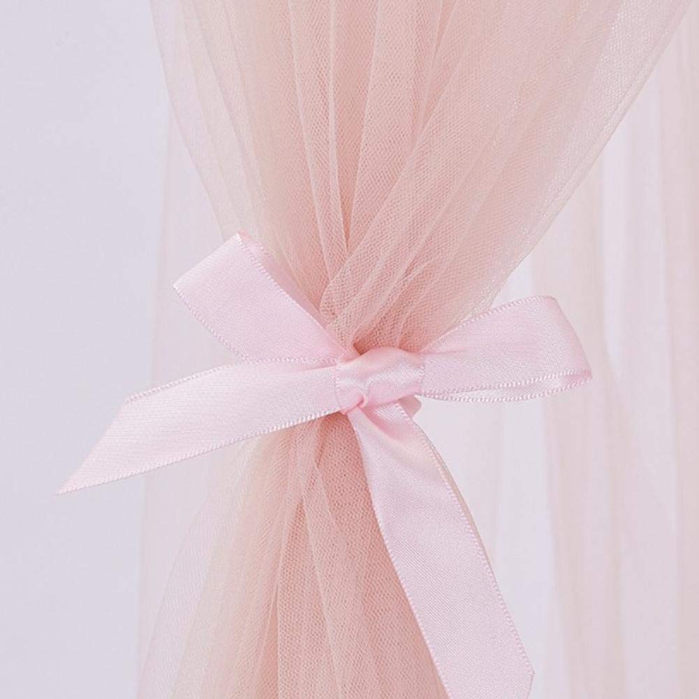 Wholesale Princess 100% Polyester Mosquito Nets Pink Conical Bed Canopy