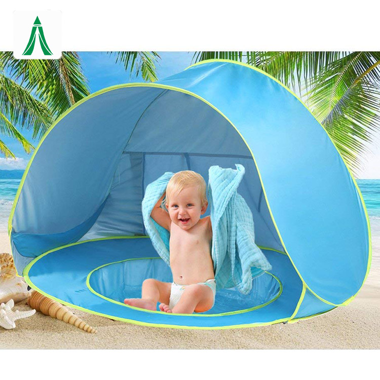 UV-resistant 1-2 Children Beach Tent Outdoor Auto Pop Up Tent