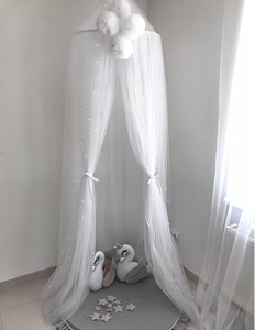 Tulle Nursery Crib Bed Play Canopy Perfect Accent for The Nursery Room