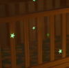Safety Growing In The Dark Stars White Baby Mosquito Net Crib Net