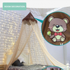 Bear pattern Child bed conical mosquito net convenience to set up Large space Room decoration gift