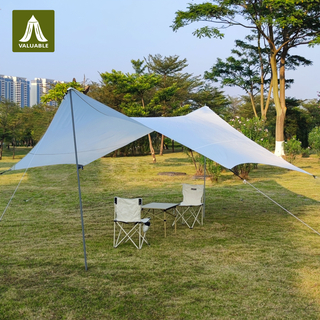 Outdoor Tent Sun Protection Rain Waterproof Windproof Awning Tent Camping Tent Picnic Travel Party Road Trip Outdoor Sports