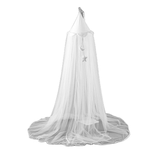 Bed Canopy Hanging Mosquito Net for Baby Crib Kids Lace Round Dome Fairy Netting