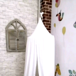 Cotton Mosquito Net Bed Canopy Quick Easy Installation Curtain Netting with Entry