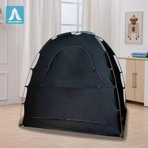 Portable Privacy Pod Blackout Canopy Crib Cover, Sleeping Space for Age 4 Months And Up with Monitor Pouch And Zipper, Blackout