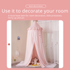 Double-layer Mosquito Net Pink Girl's Room Big Bed Mosquito Net Reading Corner Decoration Private Space Ins Style